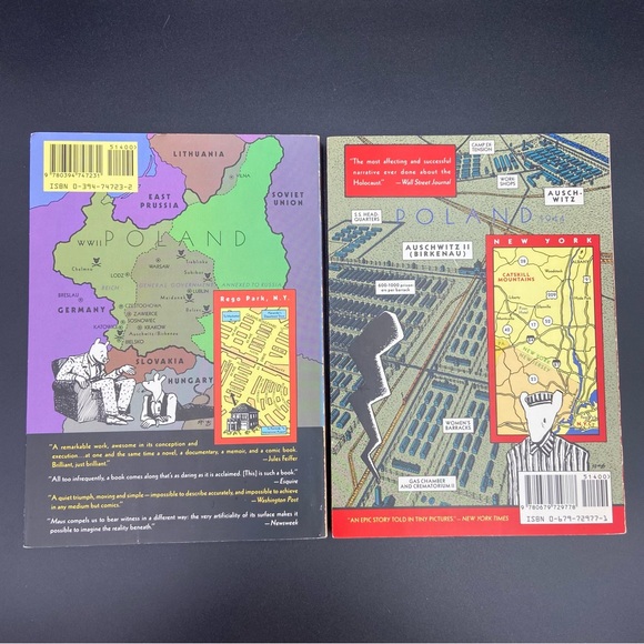 Maus I & II Paperback Box Set by Art Spiegelman Controversial Holocaust Jewish - Picture 6 of 10